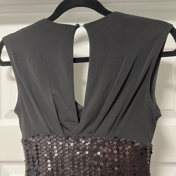 Ruby rox Sequin black sheath‎ lined dress Small holiday party - Picture 4 of 6